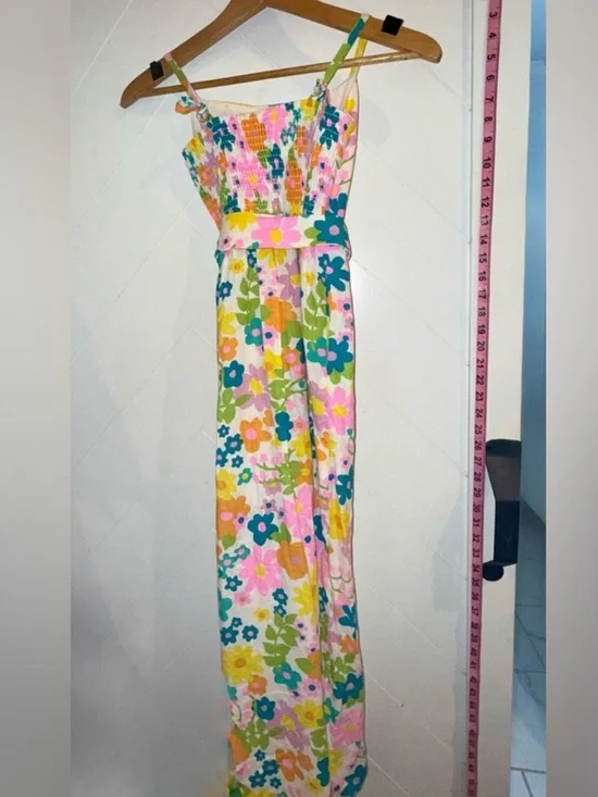 NEW Show Me Your Mumu Amalfi Coast Sun Dress Retro Floral Midi Adj Straps XS - Picture 7 of 12